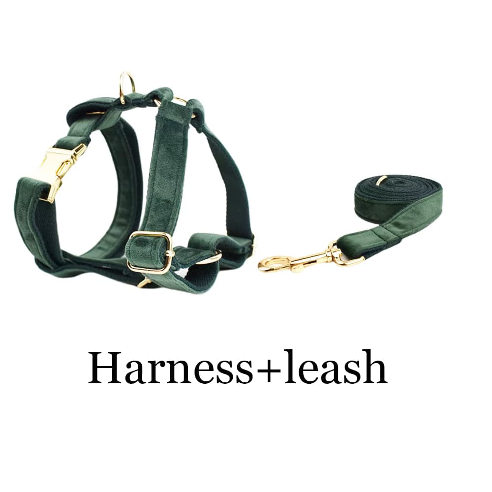 Ensemble classique personnalisé en velours vert foncé