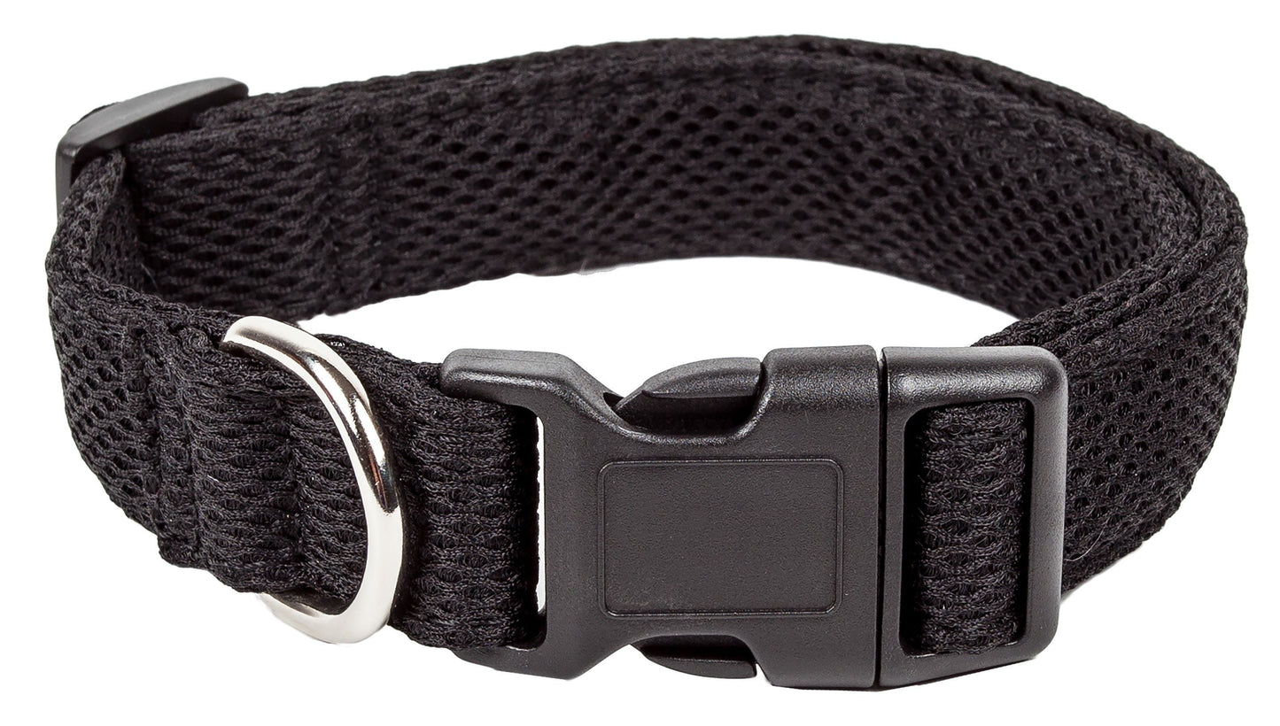 Pet Life ®  'Aero Mesh' Dual-Sided Breathable and Adjustable Thick Mesh Dog Collar