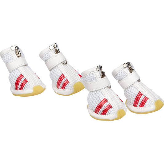 Pet Life ® Air-Mesh Breathable and Lightweight Running Dog Shoes Sneakers - Set of 4