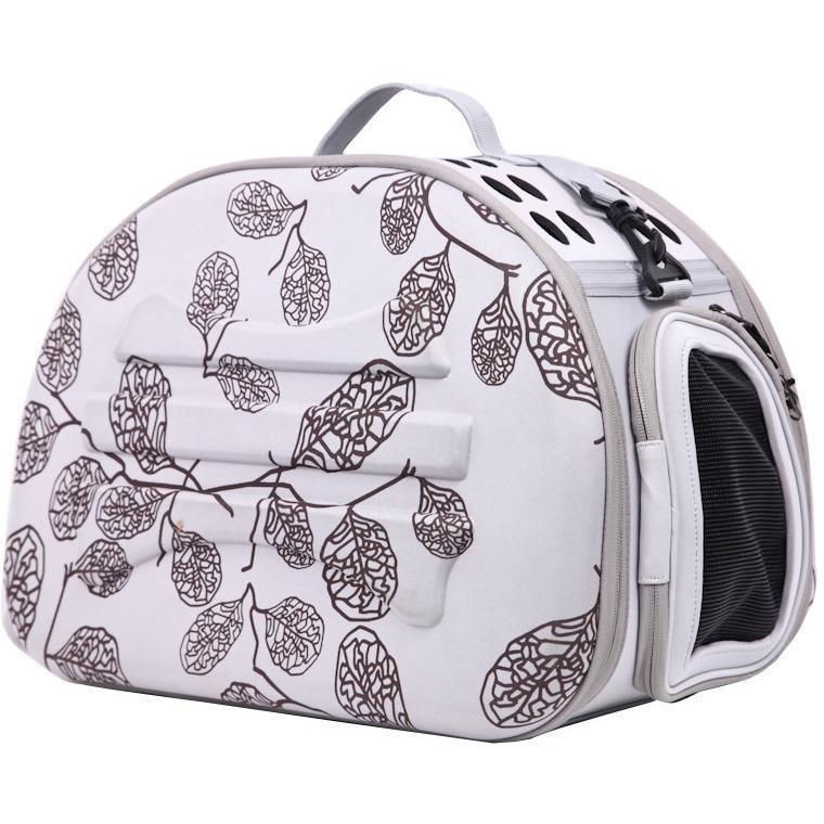 Pet Life ® 'Narrow Shelled' Lightweight Collapsible Military Grade Fashion Designer Travel Pet Dog Carrier Crate