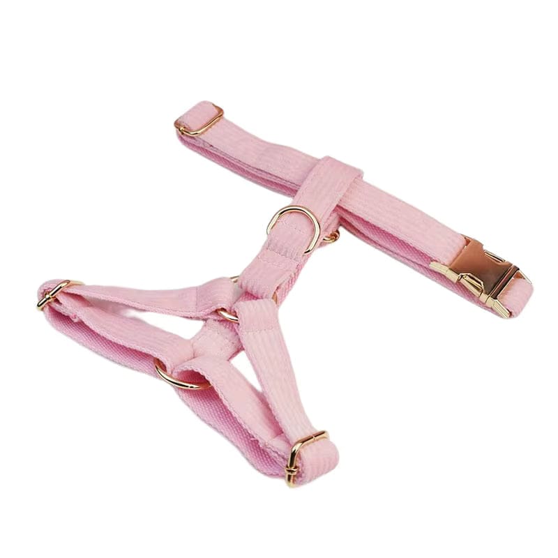 Ensemble classique en velours côtelé rose personnalisé