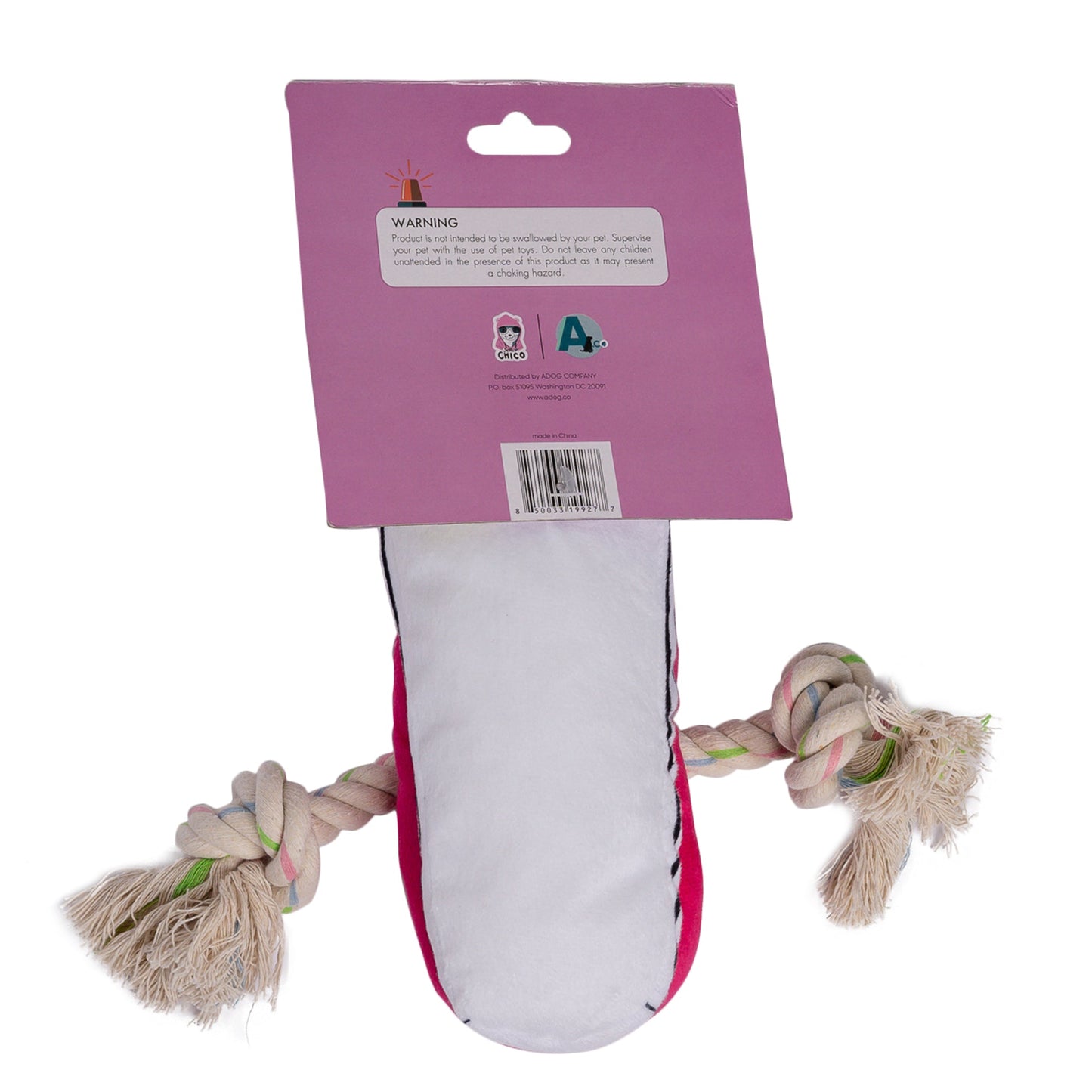 Juguete de peluche para perro con chirrido y comodidad, con compartimento para premios, seguro y duradero, color rosa