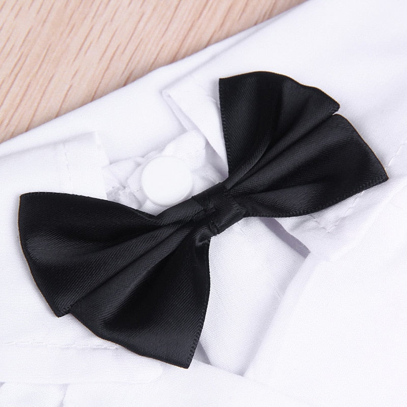 Costume élégant pour animaux de compagnie avec nœud papillon 