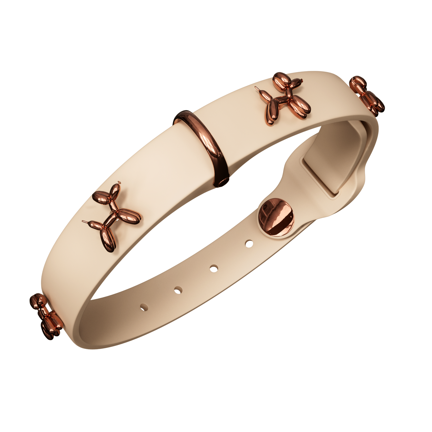 Collier pour chien Ballon Beige | Collier haut de gamme | SANDDOG