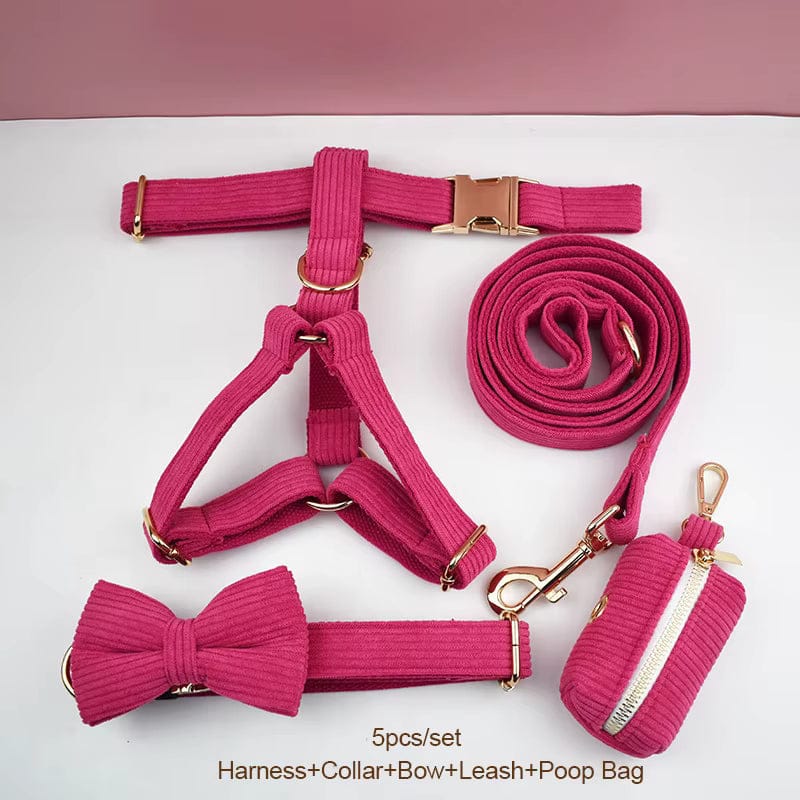 Conjunto clásico de pana roja personalizado