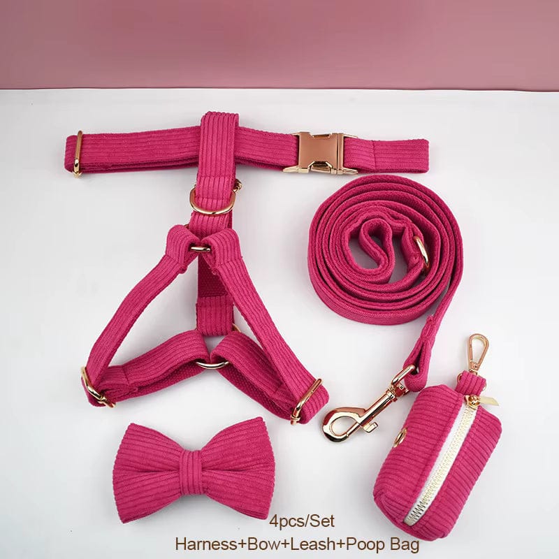 Conjunto clásico de pana roja personalizado