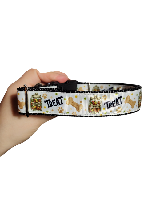Collier pour chien en nylon avec friandises