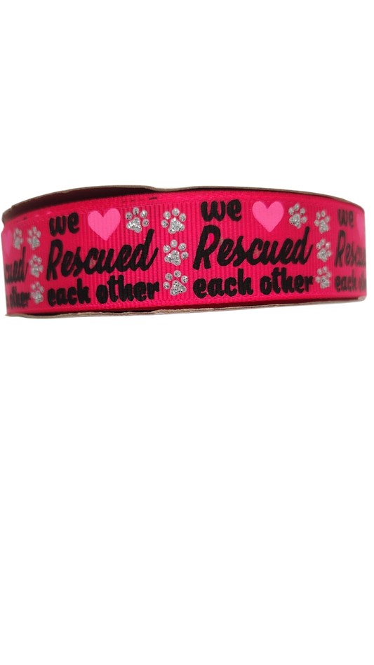 Nous nous sommes sauvés mutuellement Collier pour chien en nylon