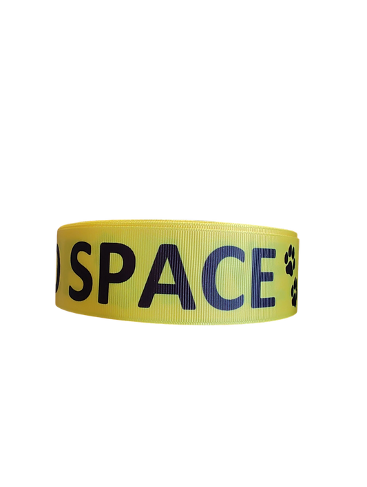 Collier pour chien en nylon « J'ai besoin d'espace » de 3,8 cm de large