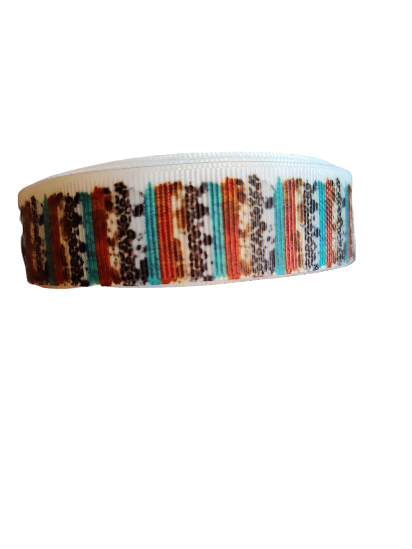 Collier pour chien en nylon à rayures western
