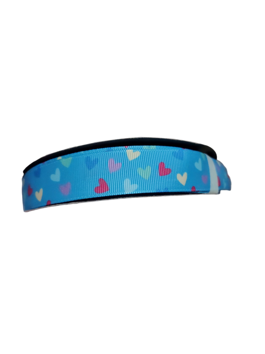 Collier pour chien en nylon à motifs de cœurs et confettis