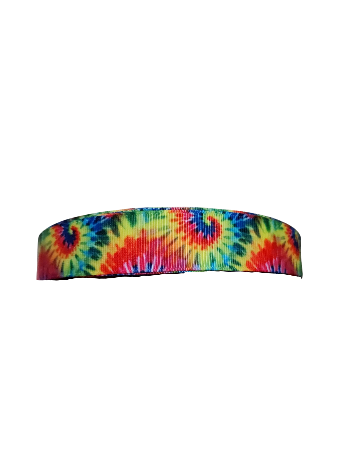 Collier pour chien en nylon tie-dye arc-en-ciel