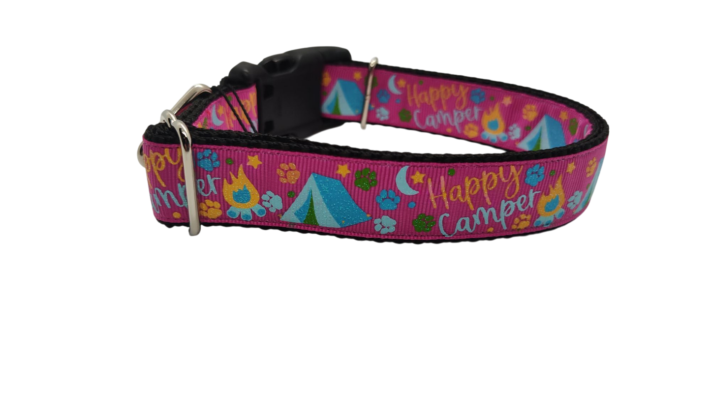 Collar de nailon para perros Happy Camper