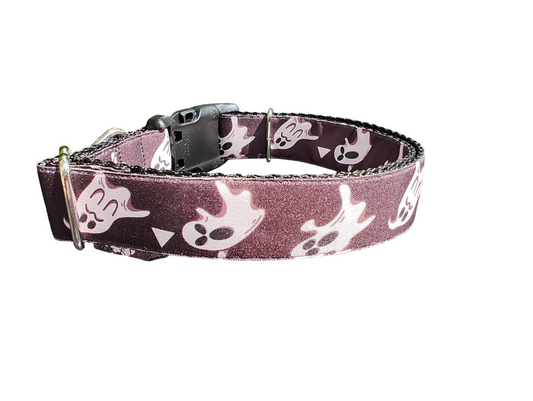 Collier pour chien en nylon Moody Ghosts