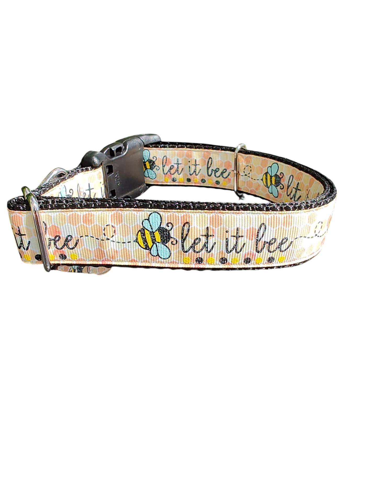 Collar de nailon para perros Let It Bee