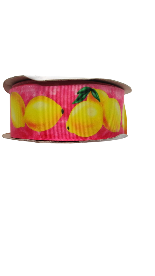 Collier pour chien en nylon citron de 3,8 cm de large