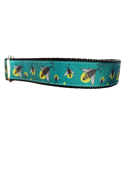 Collier pour chien en nylon à motif lucioles