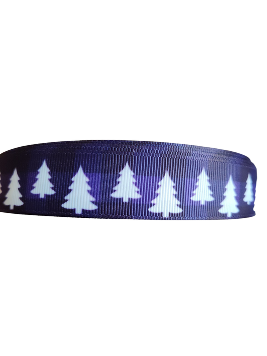 Collier pour chien en nylon à carreaux violets