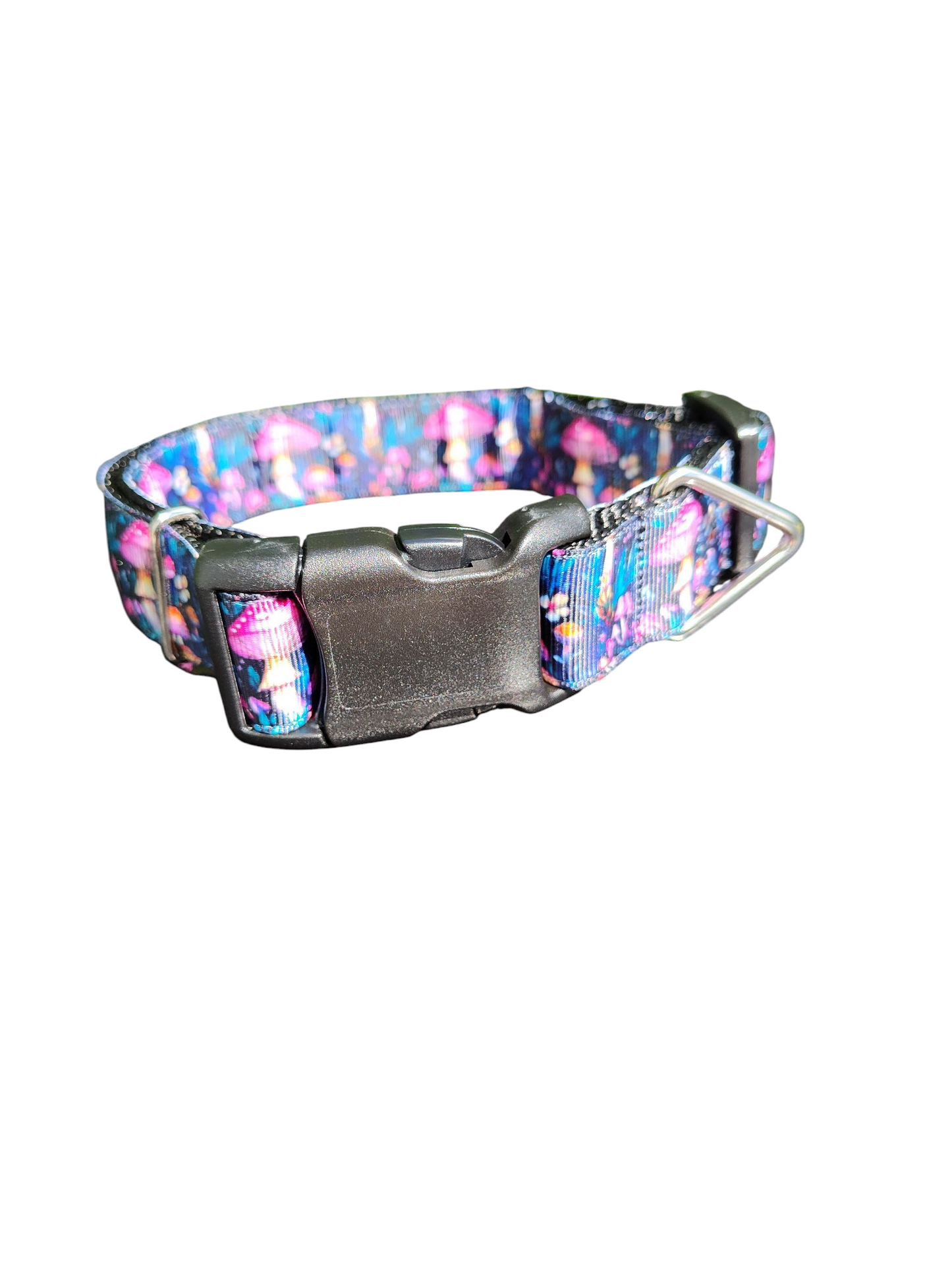 Collier pour chien en nylon Forêt de Champignons