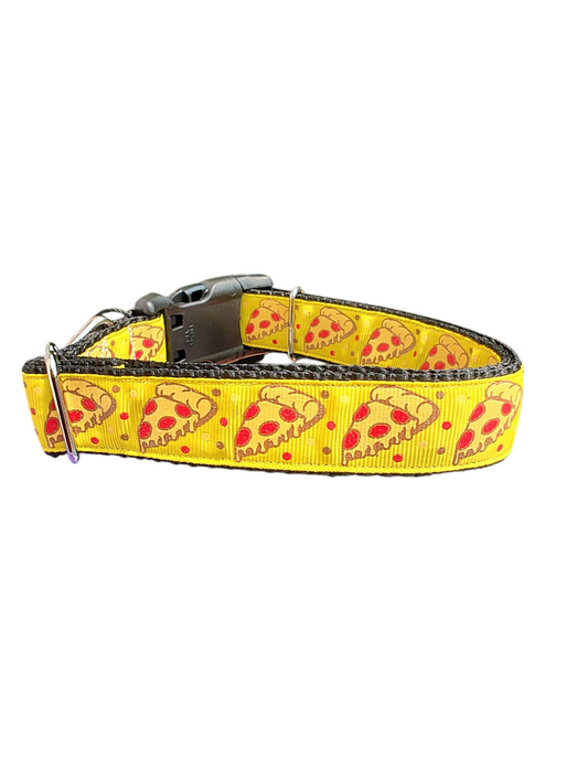 Collier pour chien en nylon à pizza