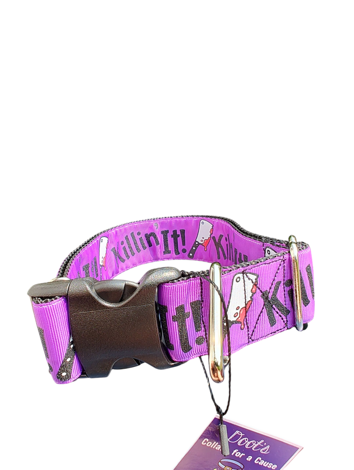 Collier pour chien en nylon de 3,8 cm de large « Killin' It! »