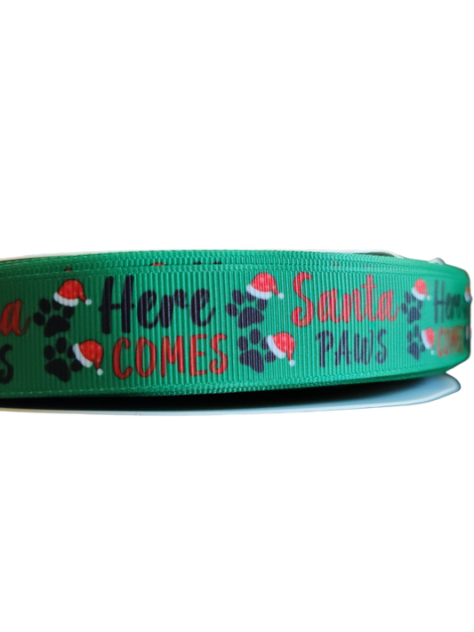Collier et laisse pour chien en nylon « Voici le Père Noël »