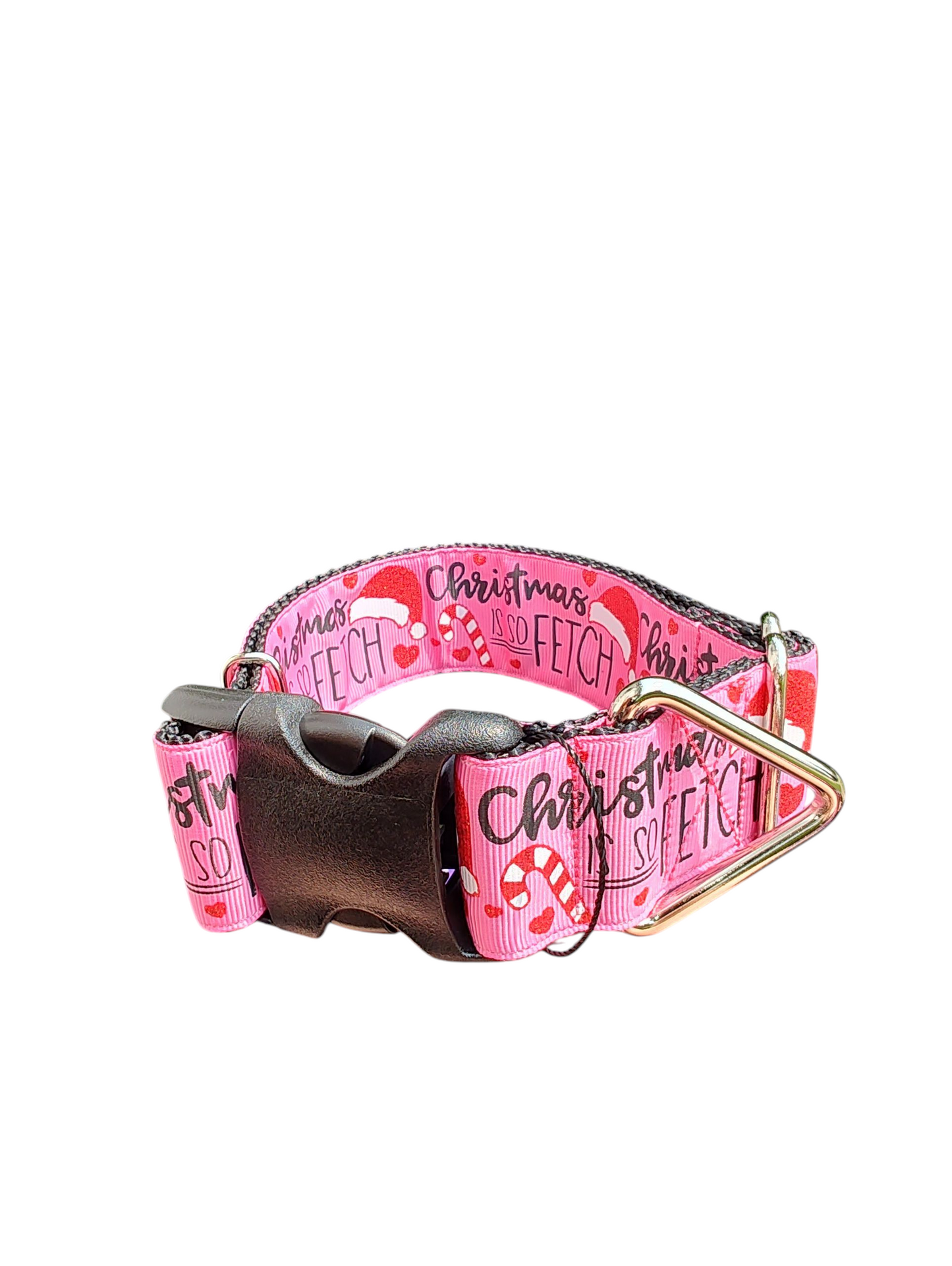 Collier pour chien en nylon « Noël, c'est trop mignon » de 3,8 cm de large