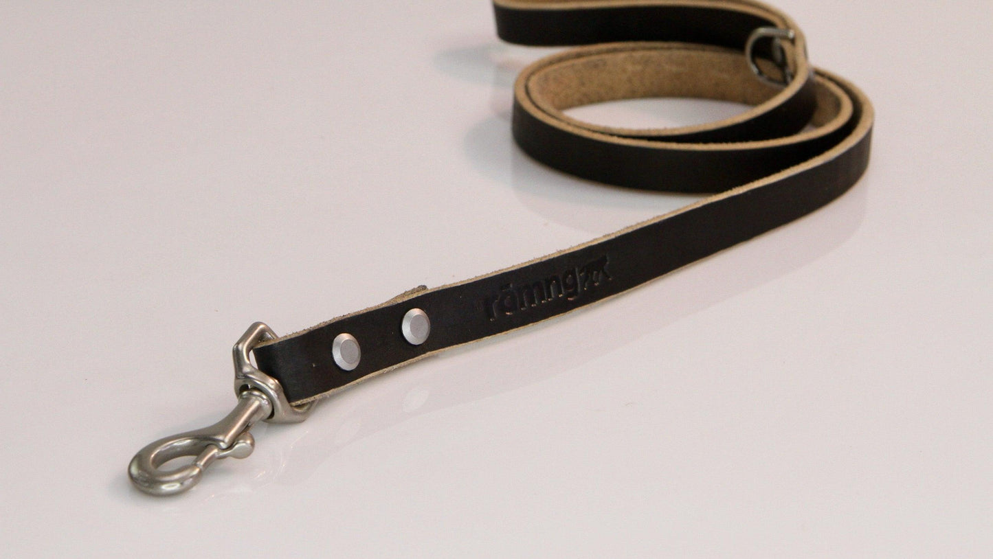 laisse pour chien en cuir faite à la main