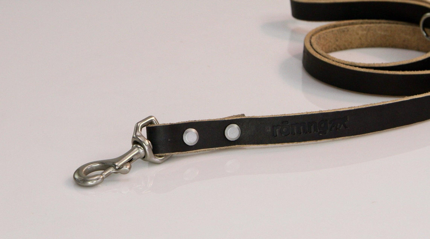 laisse pour chien en cuir faite à la main