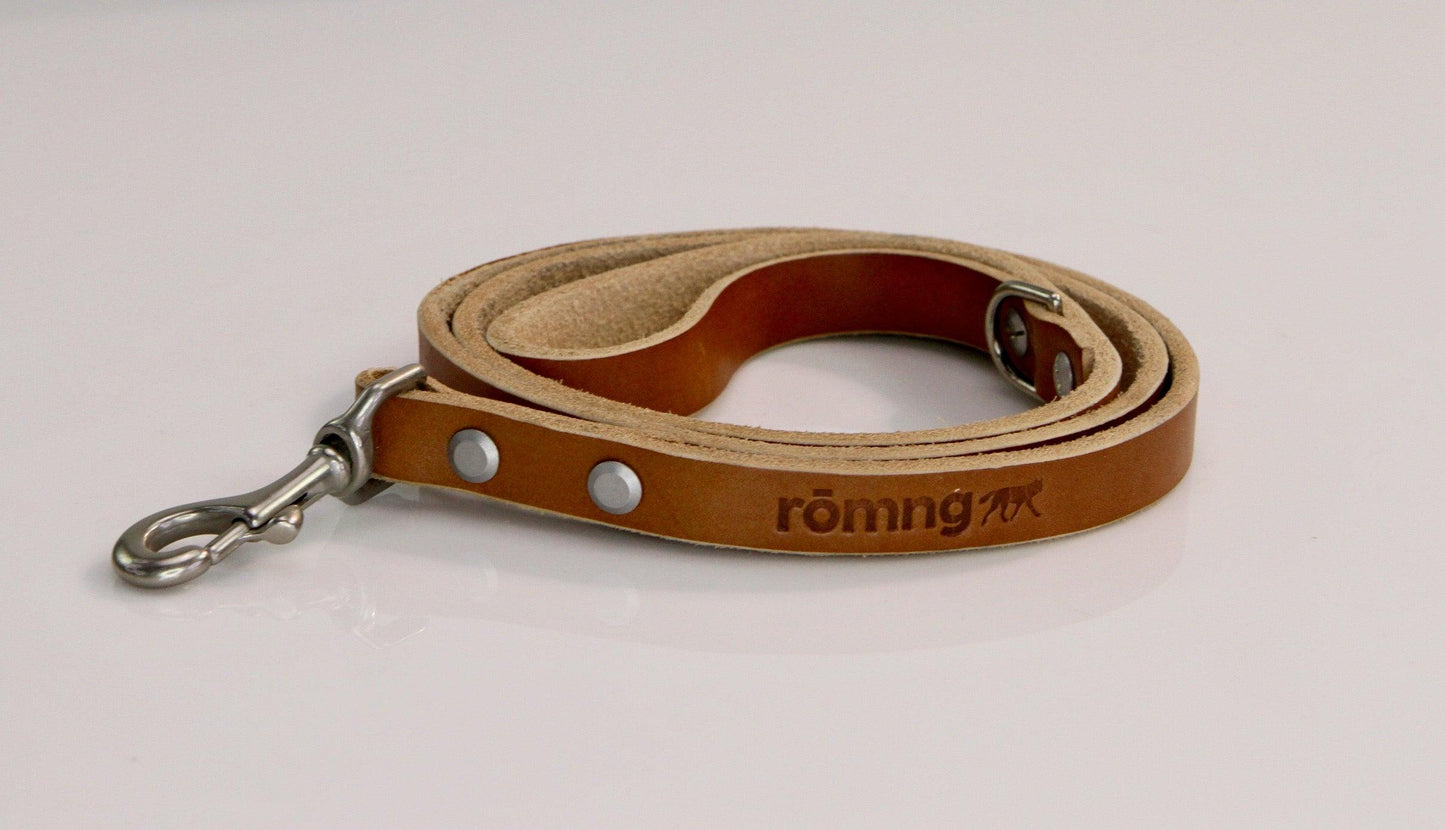 laisse pour chien en cuir faite à la main