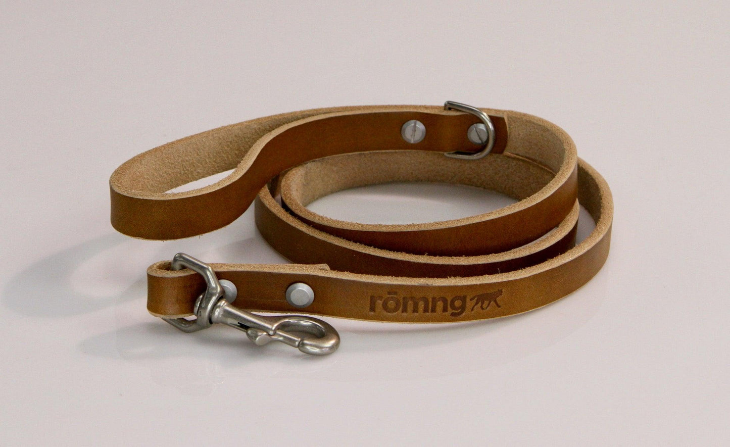 laisse pour chien en cuir faite à la main