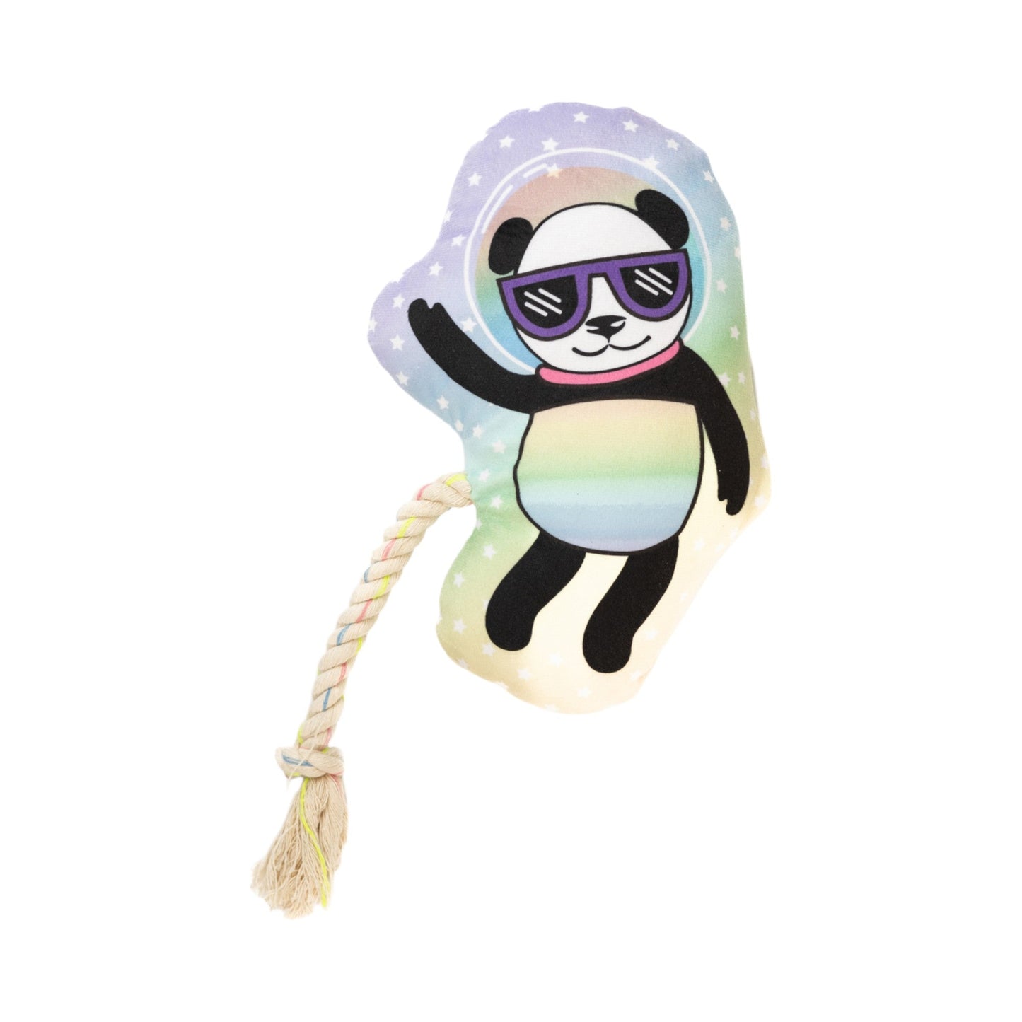 Peluche Panda de l'Espace pour Chien – avec couineur et papier froissé pour des heures de jeu amusantes