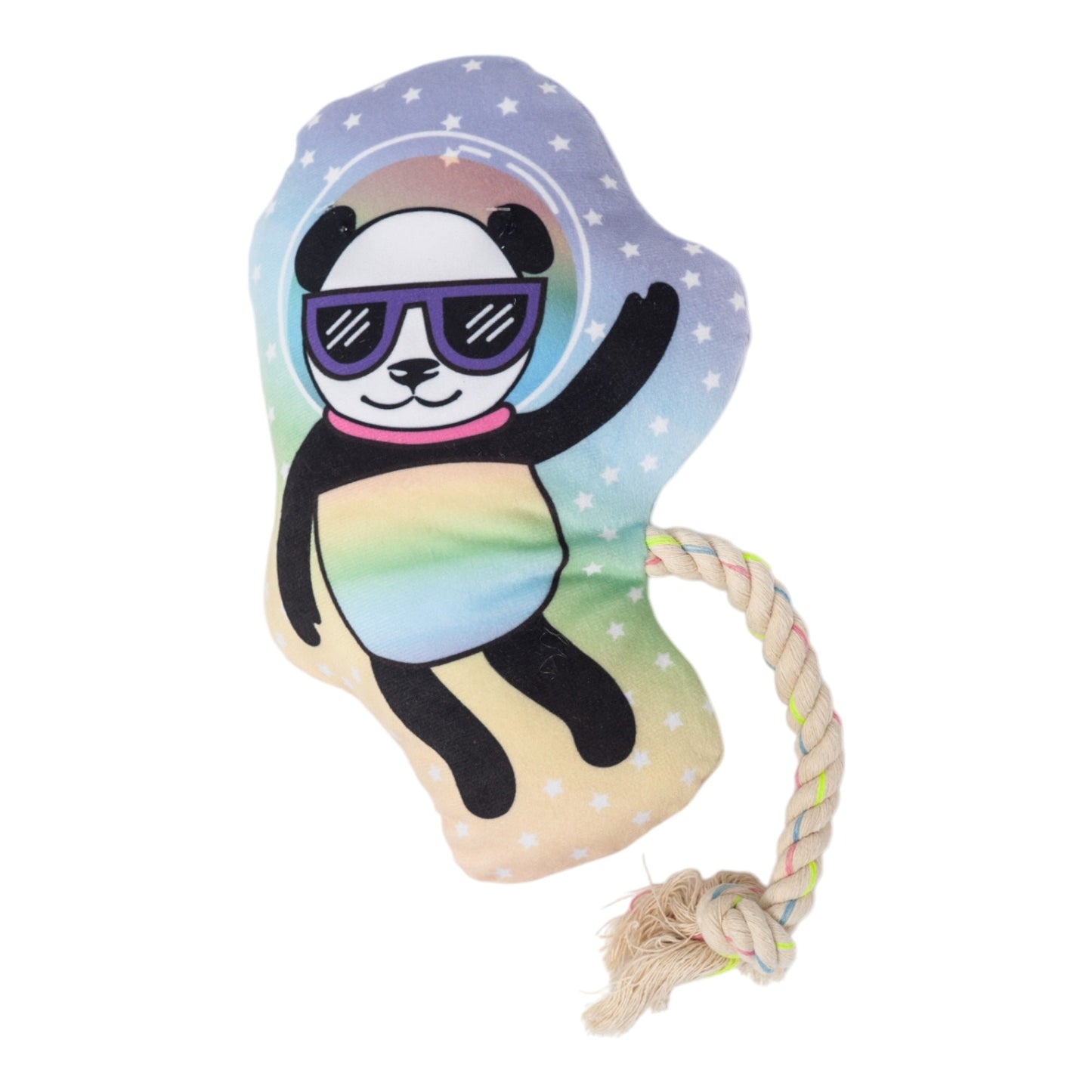 Peluche Panda de l'Espace pour Chien – avec couineur et papier froissé pour des heures de jeu amusantes