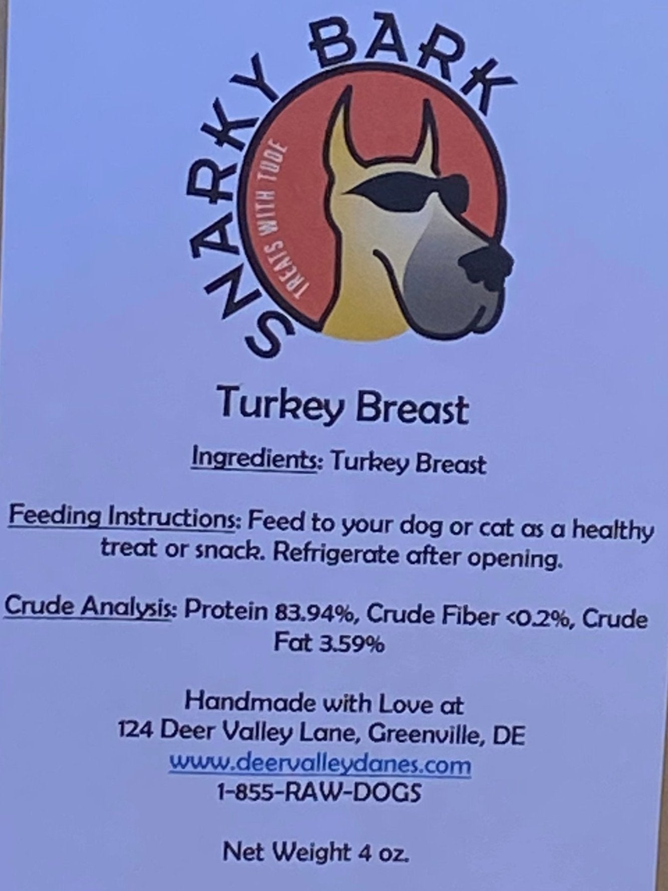 Poitrine de dinde séchée Snarky Bark