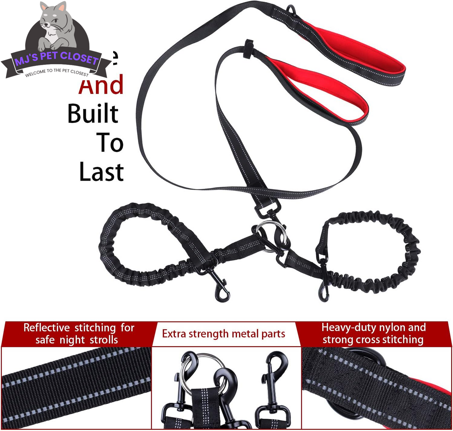 ¡Pasea a tus perros con estilo! 🐾✨ Descubre nuestra correa doble giratoria de 360°: ¡sin enredos y máxima comodidad! ¡Perfecta para dos cachorros de hasta 90 kg! 🐶❤️