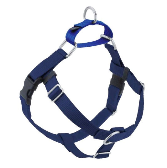 Harnais pour chien Freedom bleu marine anti-traction
