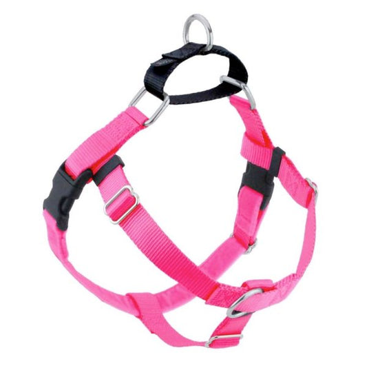 Harnais pour chien anti-traction Freedom rose fuchsia